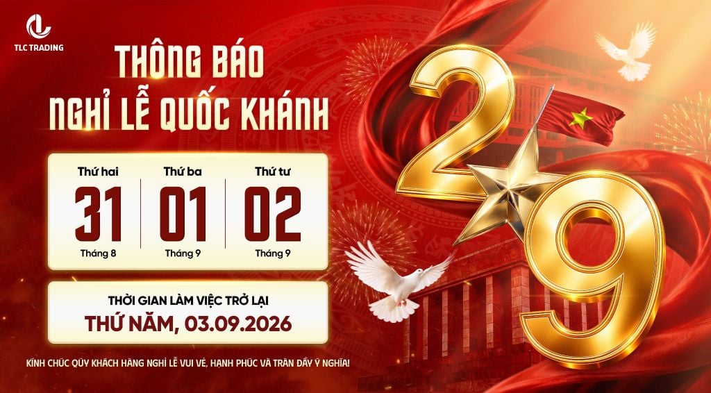 THÔNG BÁO LỊCH NGHỈ QUỐC KHÁNH 2/9/2026
