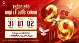 THÔNG BÁO LỊCH NGHỈ QUỐC KHÁNH 2/9/2026
