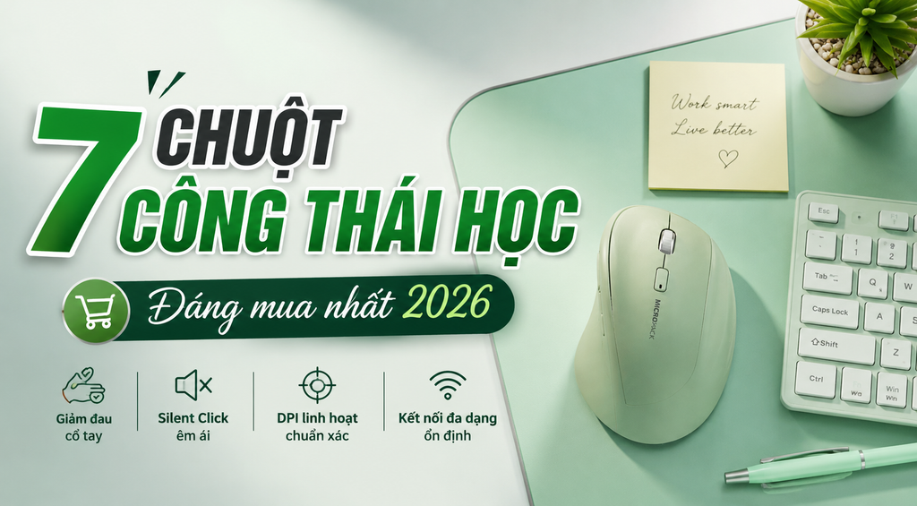 7 Chuột công thái học đáng mua nhất cho dân văn phòng hiện nay