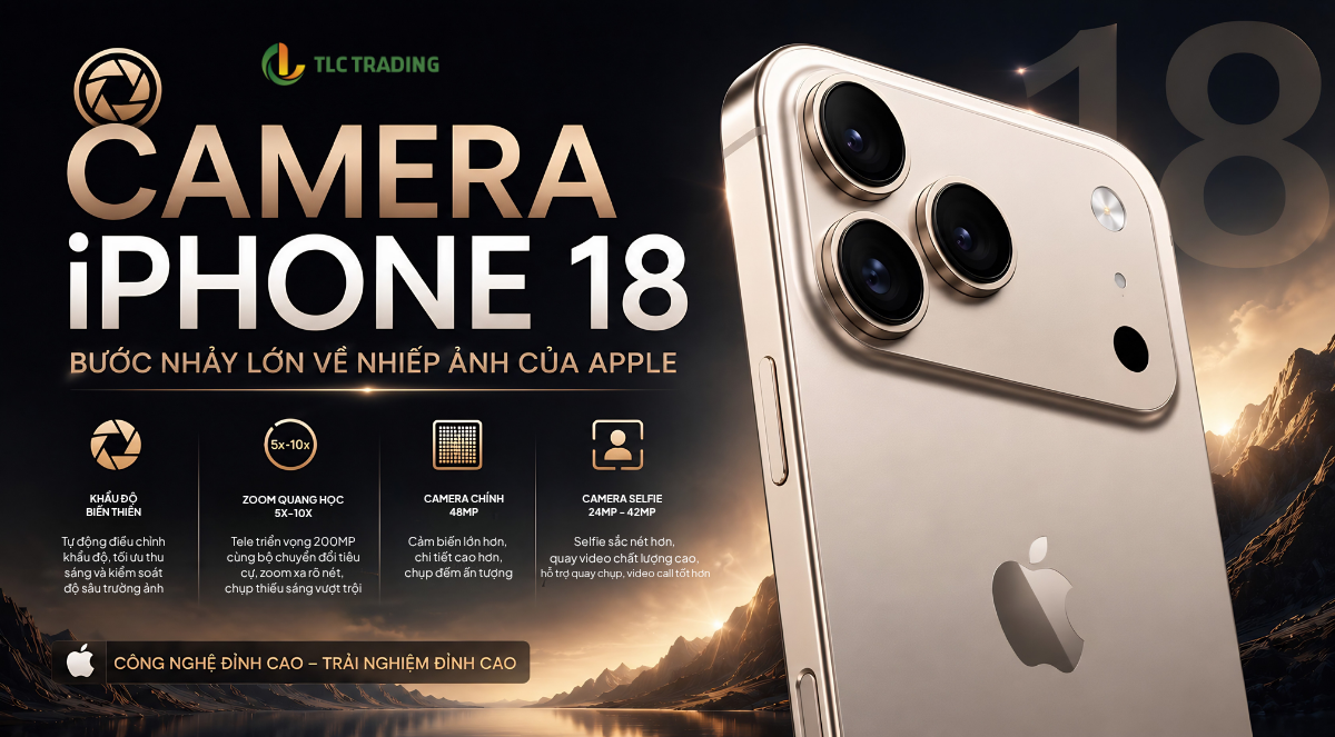 Camera iPhone 18 - Bước nhảy lớn về nhiếp ảnh của Apple
