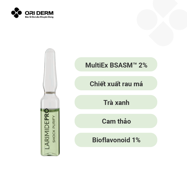 Thành phần chính tinh chất cho da dầu mụn LARIMIDEPRO Purify Ampoule