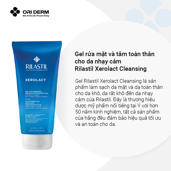 Ưu điểm gel Rilastil Xerolact Cleansing