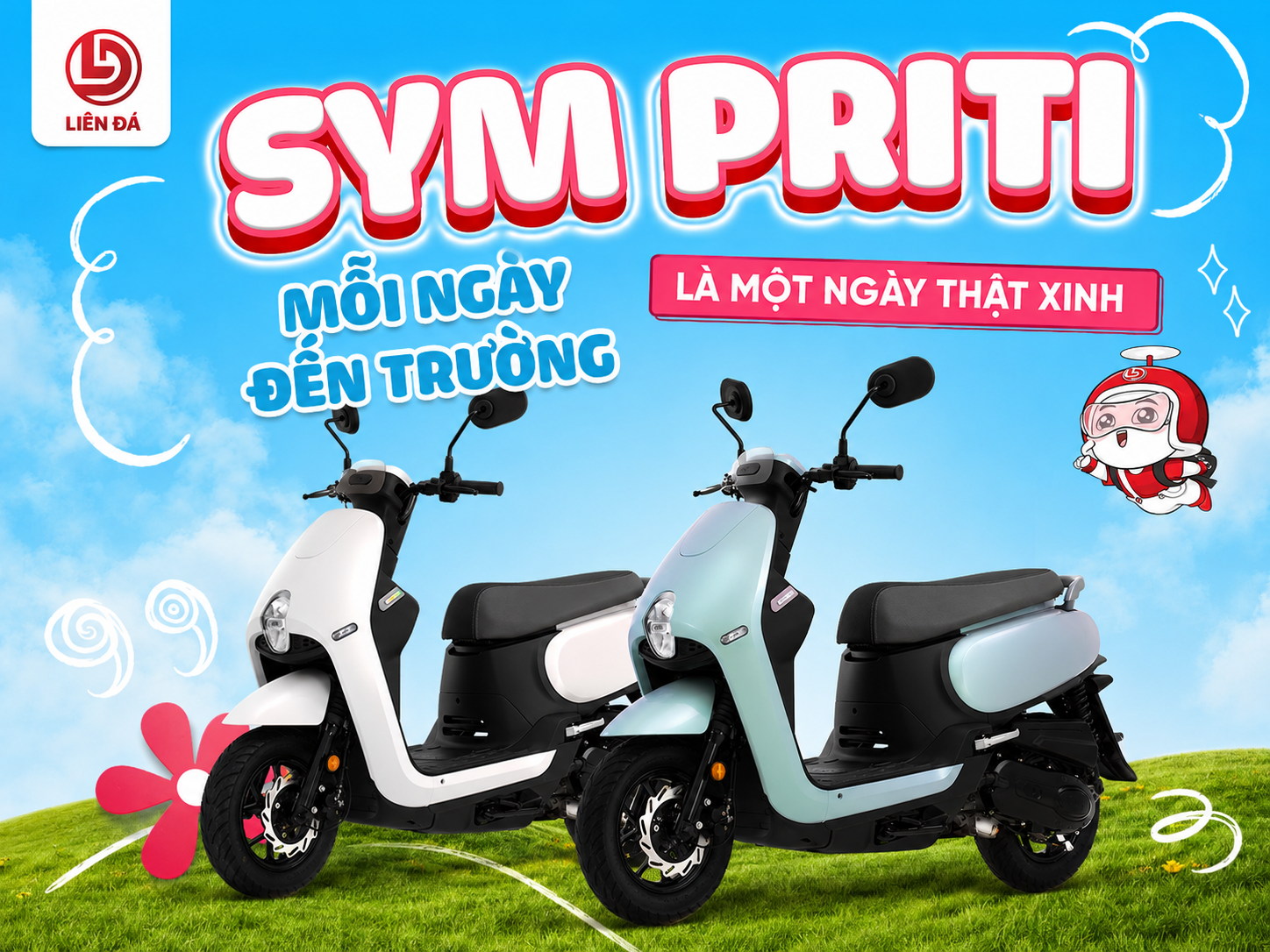 SYM Priti – Mẫu Xe Xinh Xắn Đồng Hành Cùng Học Sinh, Sinh Viên