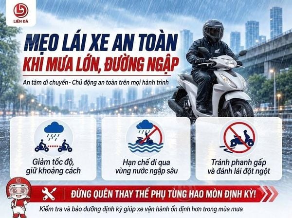 Lái Xe Trời Mưa An Toàn: Những Kinh Nghiệm Người Đi Xe Máy Không Nên Bỏ Qua