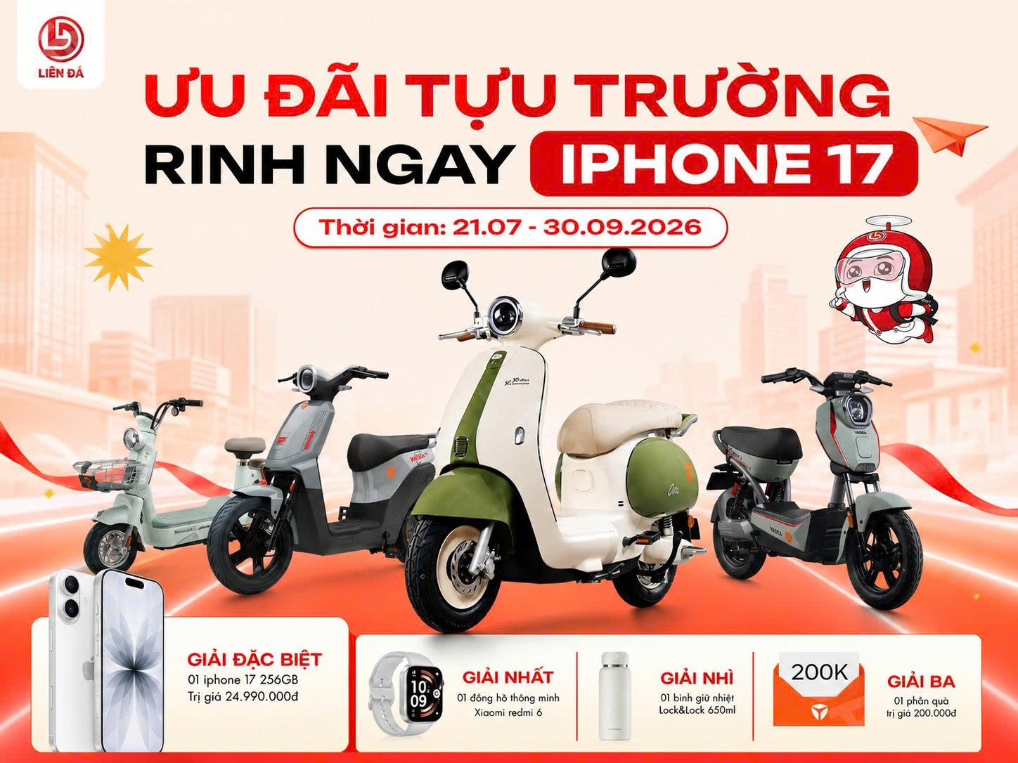 Ưu Đãi Tựu Trường – Rinh Ngay iPhone 17 Cùng Liên Đá