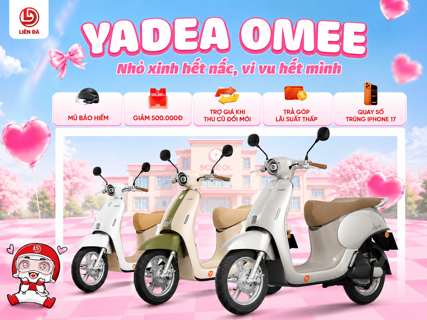 YADEA OMEE Nhỏ Xinh Hết Nấc, Vi Vu Hết Mình