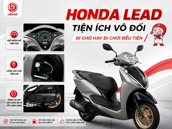 HONDA LEAD - TIỆN ÍCH VÔ ĐỐI, ĐI CHỢ HAY ĐI CHƠI ĐỀU TIỆN