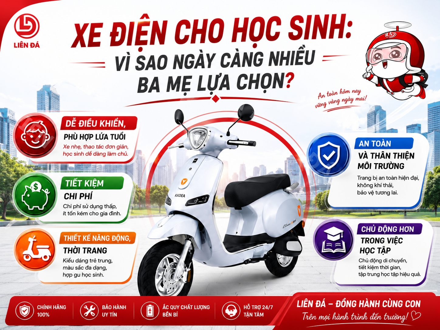 Xe Điện Cho Học Sinh: Vì Sao Ba Mẹ Ngày Càng Lựa Chọn?