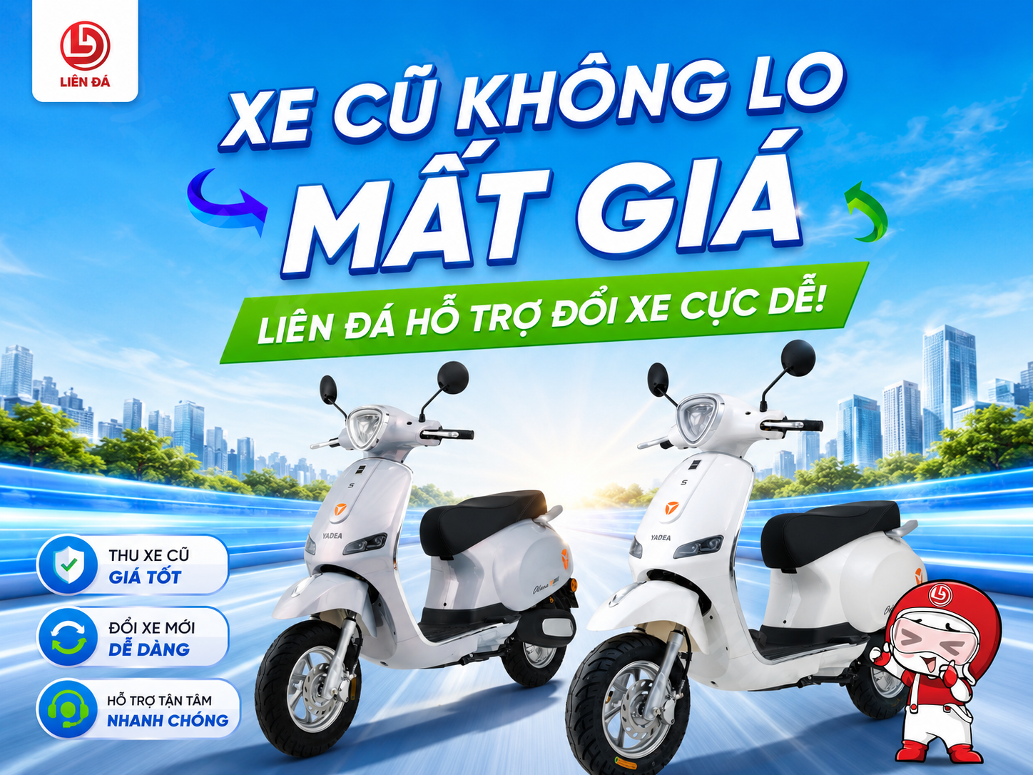 Thu Cũ Đổi Mới Xe Điện Tại Liên Đá – Lên Đời Xe Mới Dễ Dàng Hơn