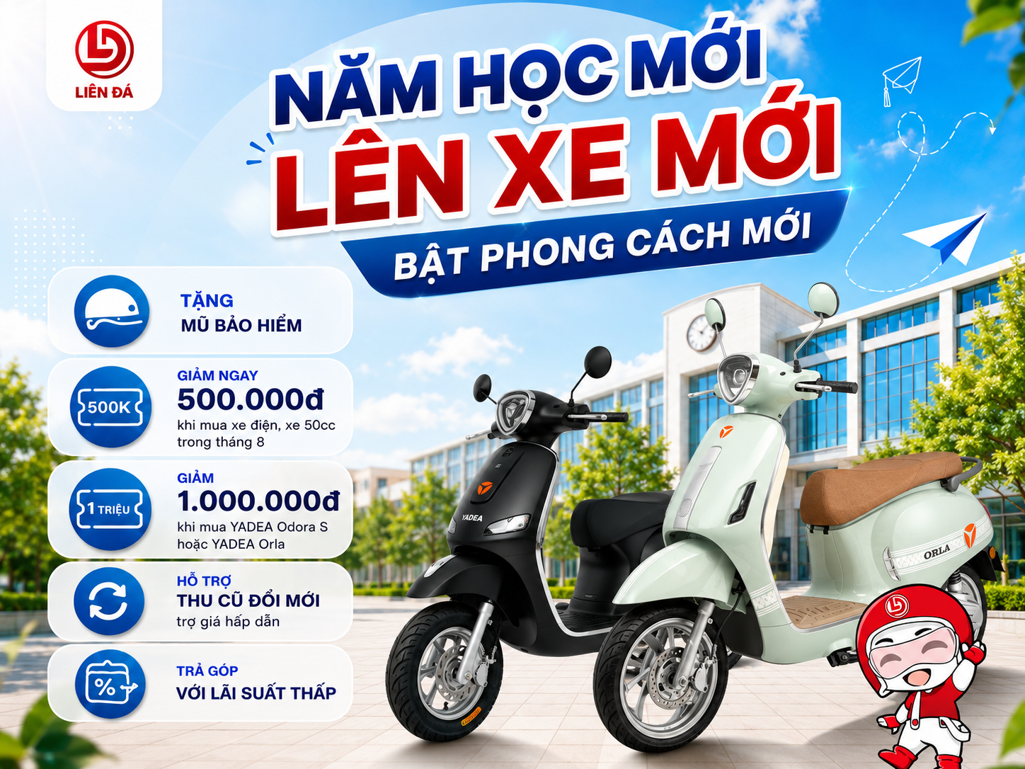 Năm Học Mới Lên Xe Mới, Bật Phong Cách Mới Cùng Liên Đá
