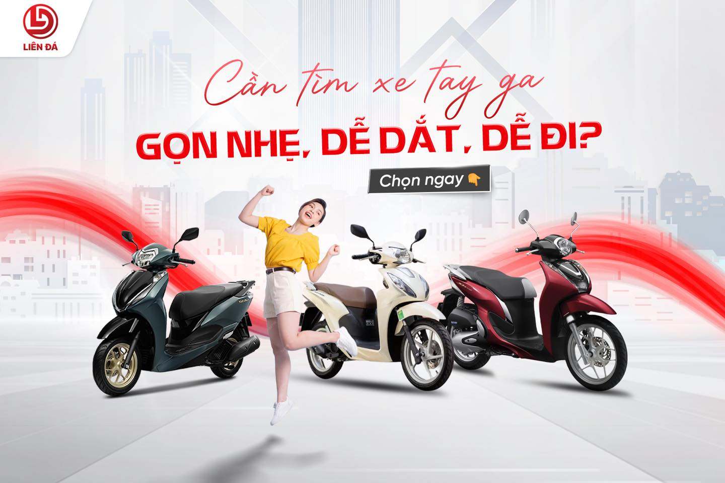 3 MẪU XE TAY GA HONDA GỌN NHẸ, DỄ DẮT, DỄ ĐI CHO CHỊ EM