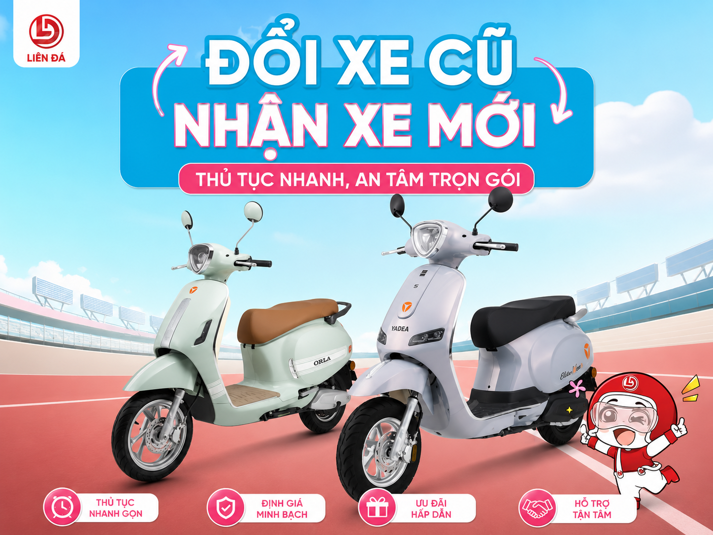 Đổi Xe Cũ Nhận Xe Mới – Thủ Tục Nhanh, An Tâm Trọn Gói Tại Liên Đá