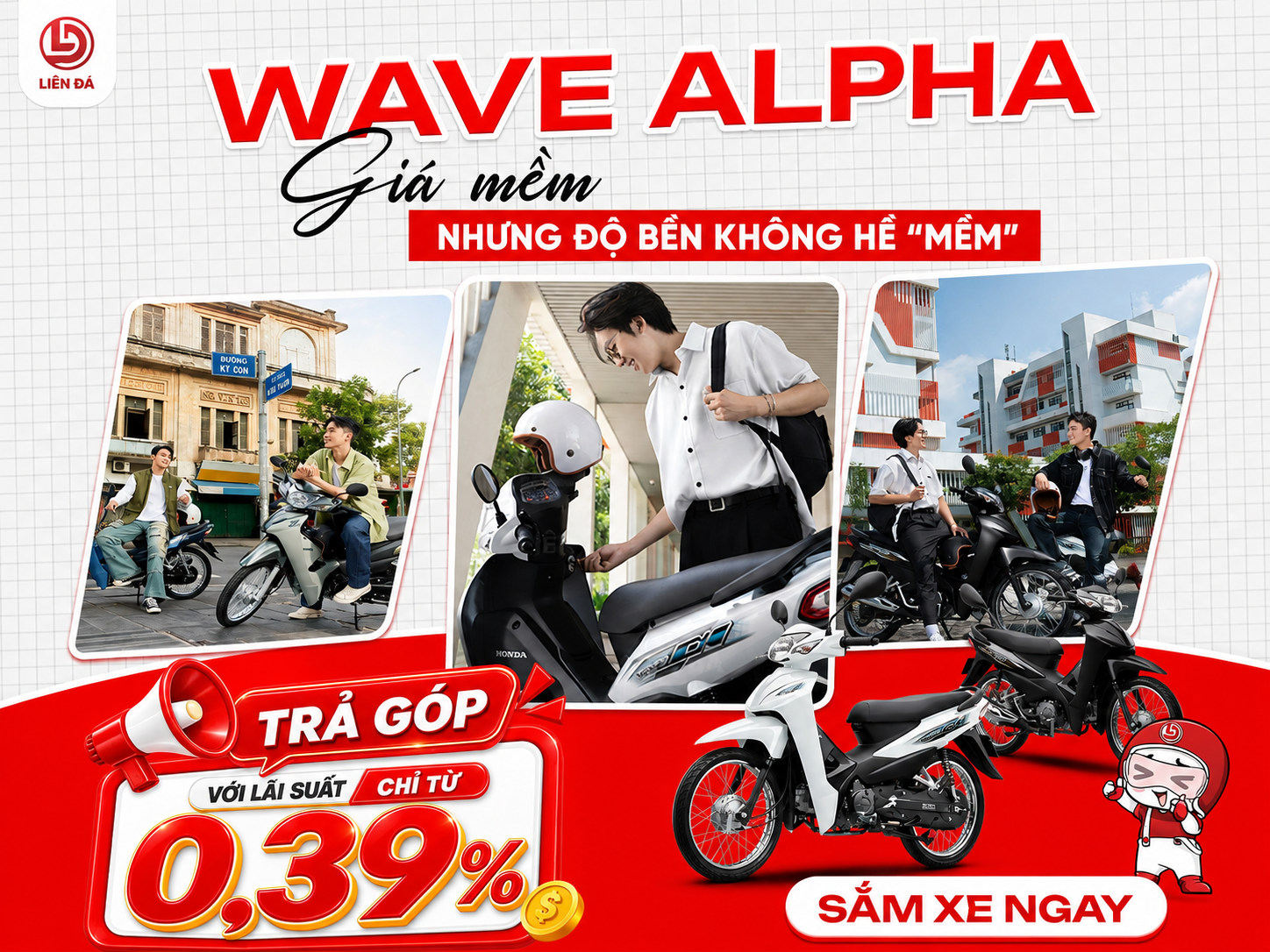 Wave Alpha Giá Mềm Bền Bỉ Dài Lâu Cùng Head Liên Đá