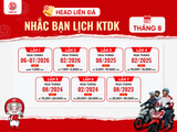 Head Liên Đá Nhắc Bạn Lịch Kiểm Tra Xe Tháng 8 Này