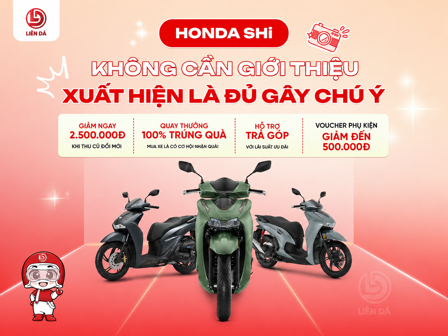 Honda SHi tại HEAD Liên Đá Không Cần Giới Thiệu, Xuất Hiện Là Đủ Gây Chú Ý