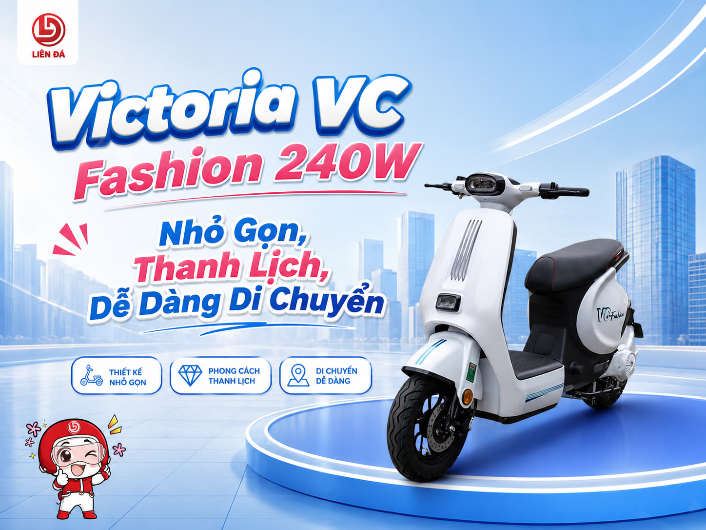 Victoria VC Fashion 240W Nhỏ Gọn, Thanh Lịch, Dễ Dàng Di Chuyển