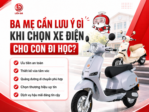 Ba Mẹ Cần Lưu Ý Gì Khi Chọn Xe Điện Cho Con Đi Học?