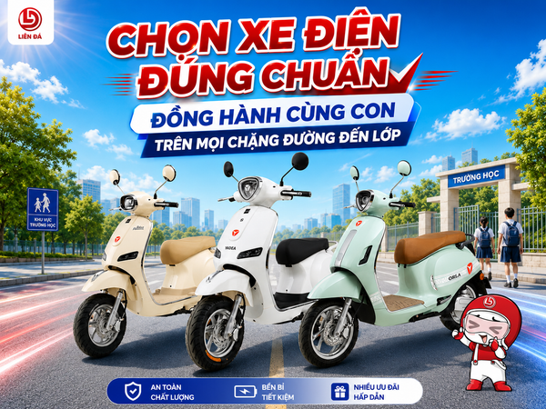 Xe Điện Liên Đá: Lựa Chọn Phù Hợp Đồng Hành Cùng Học Sinh Đến Trường