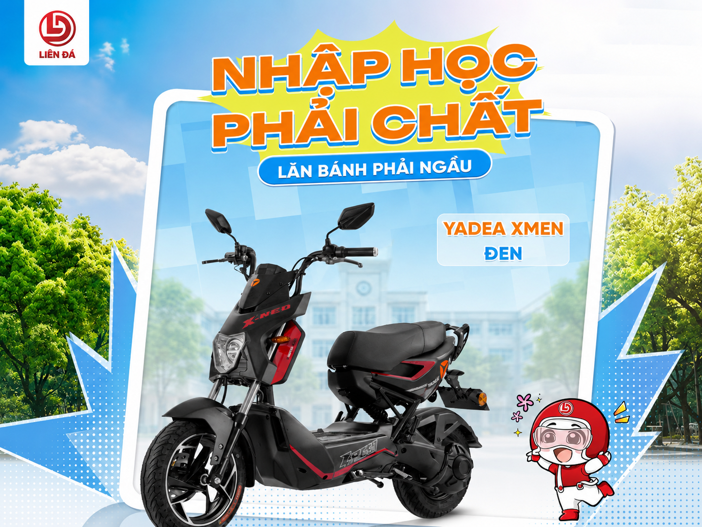 YADEA XMEN Xe Điện Cá Tính Cho Hành Trình Nhập Học Thêm Chất