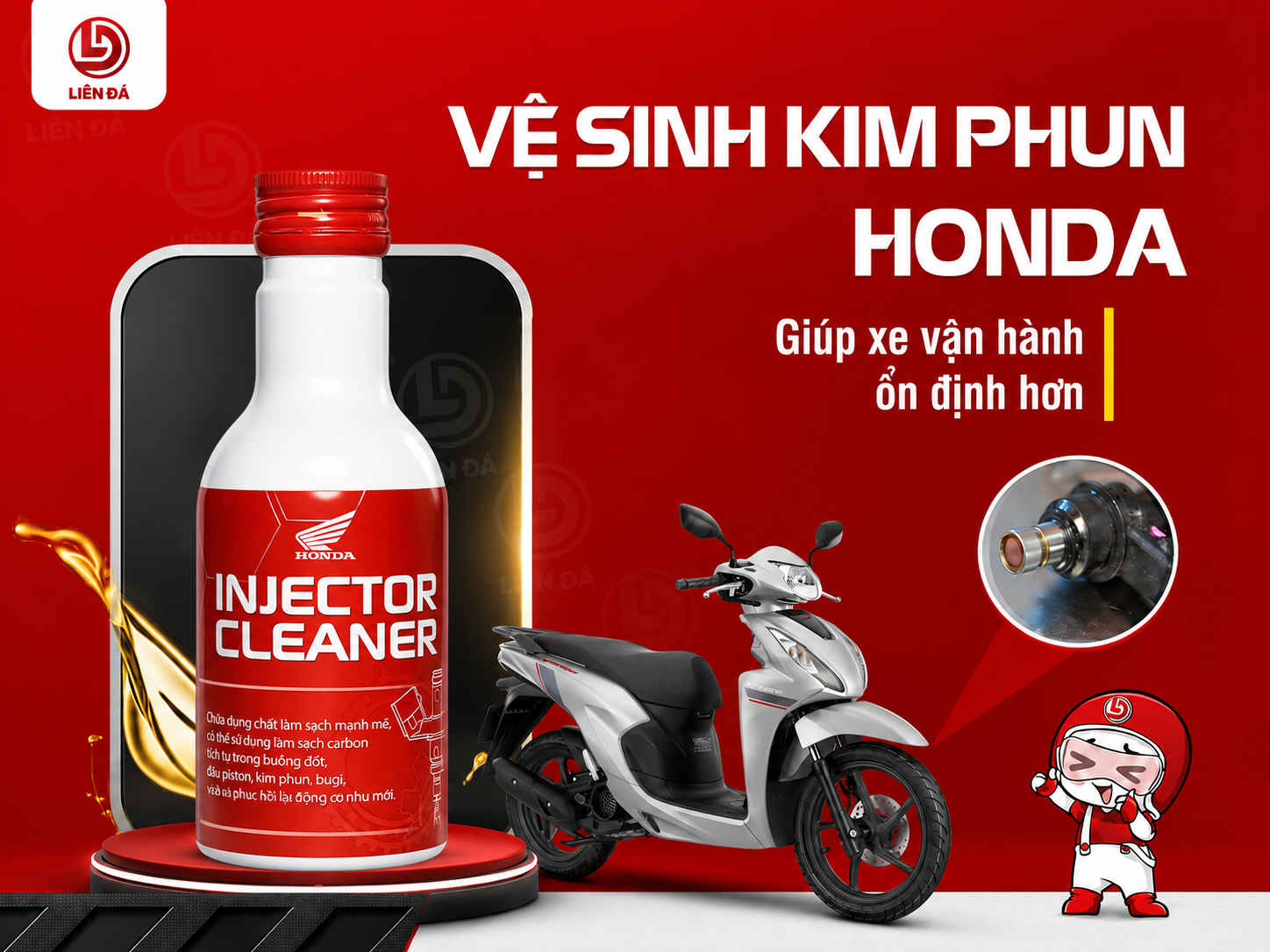 Honda Liên Đá Vệ Sinh Kim Phun Giúp Xe Vận Hành Êm Ái