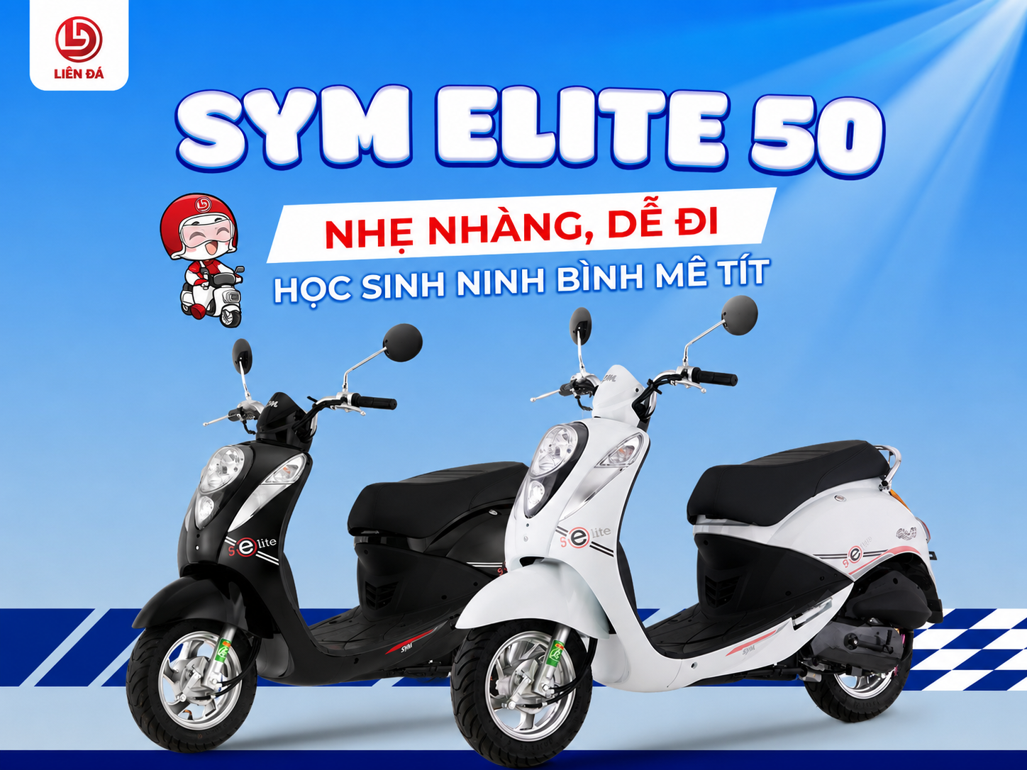 SYM ELITE 50 – NHẸ NHÀNG, DỄ ĐI, HỌC SINH NINH BÌNH MÊ TÍT