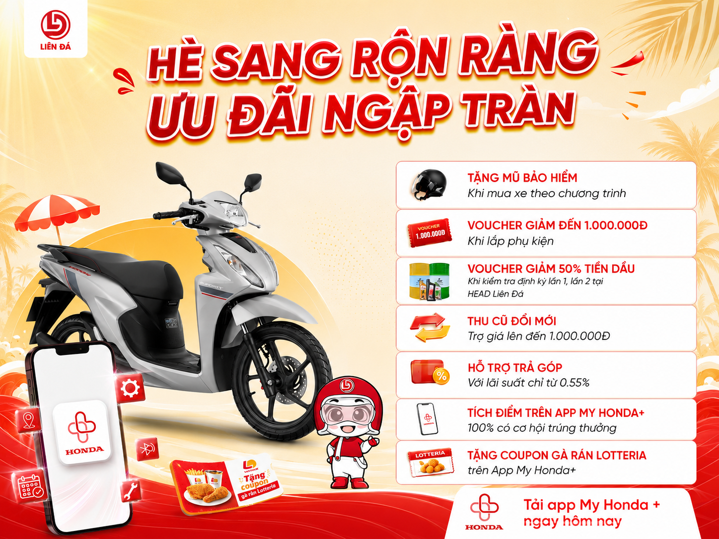 Head Liên Đá Hè Sang Rộn Ràng Ưu Đãi Ngập Tràn