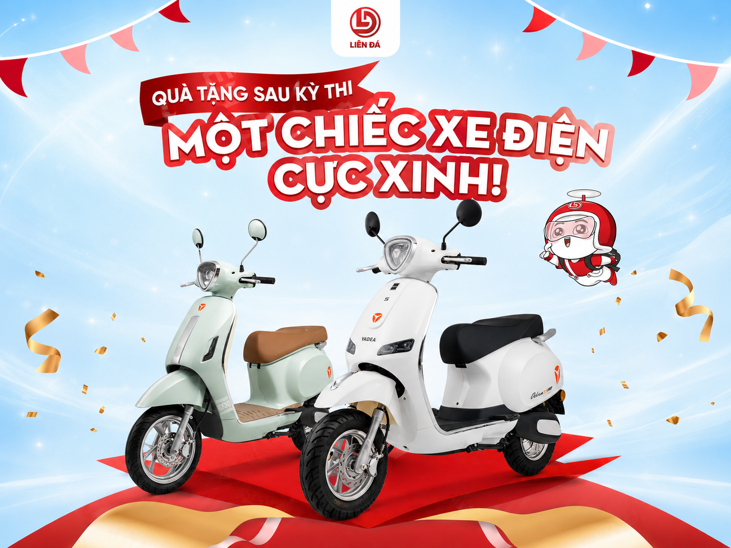 QUÀ TẶNG SAU KỲ THI – MỘT CHIẾC XE ĐIỆN CỰC XINH!