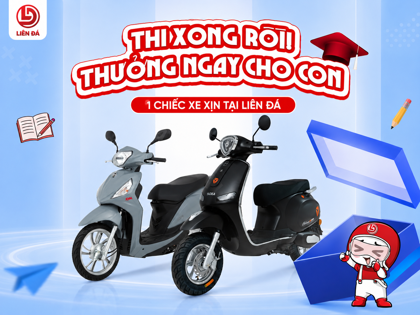THI XONG RỒI! THƯỞNG NGAY CHO CON 1 CHIẾC XE XỊN TẠI LIÊN ĐÁ