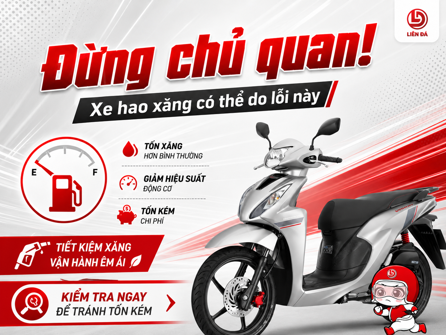 ĐỪNG CHỦ QUAN! XE HAO XĂNG CÓ THỂ DO LỖI NÀY