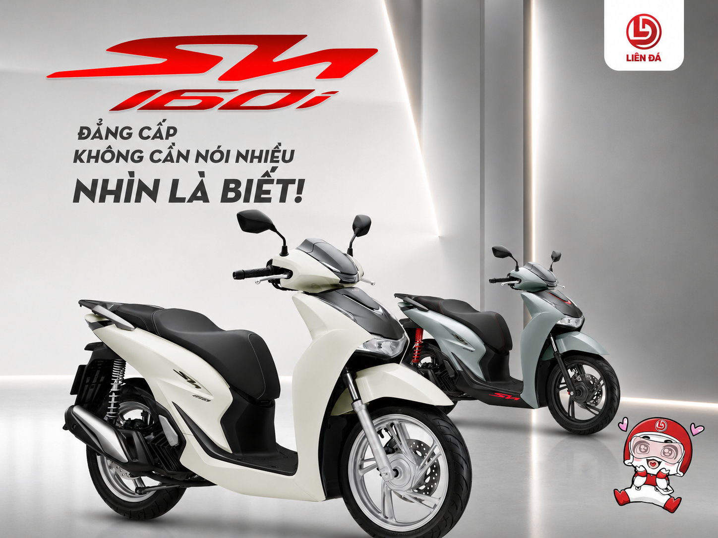 HEAD LIÊN ĐÁ – SH 160i: KHẲNG ĐỊNH ĐẲNG CẤP, DẪN ĐẦU PHONG CÁCH