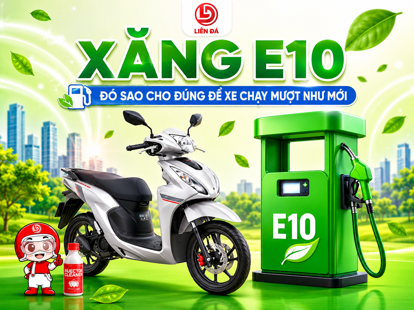 XĂNG E10 - ĐỔ SAO CHO ĐÚNG ĐỂ XE CHẠY MƯỢT NHƯ MỚI?