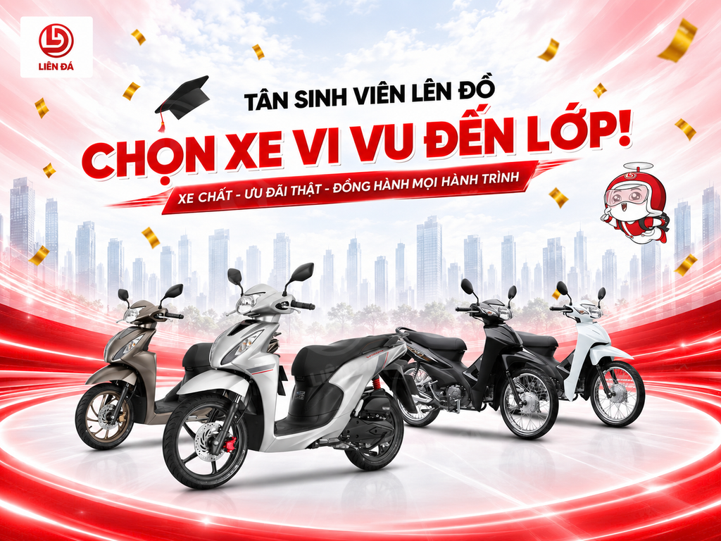 CHỌN XE ĐÓN NĂM HỌC MỚI – TRẢ GÓP NHẸ LO CÙNG HEAD LIÊN ĐÁ!