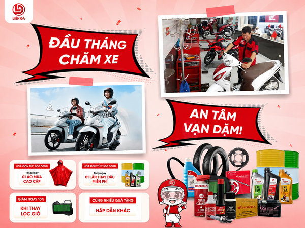 Đầu tháng chăm xe – An tâm vạn dặm cùng HEAD Liên Đá