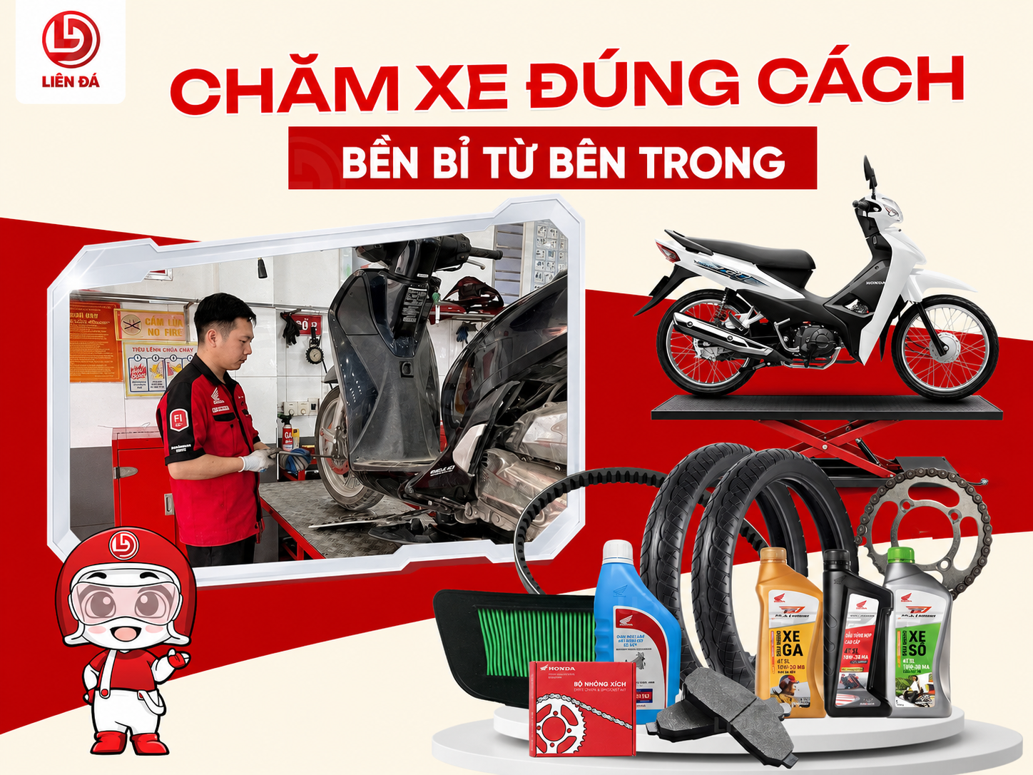 Chăm Xe Đúng Cách Cùng Head Liên Đá Bền Bỉ Từ Bên Trong