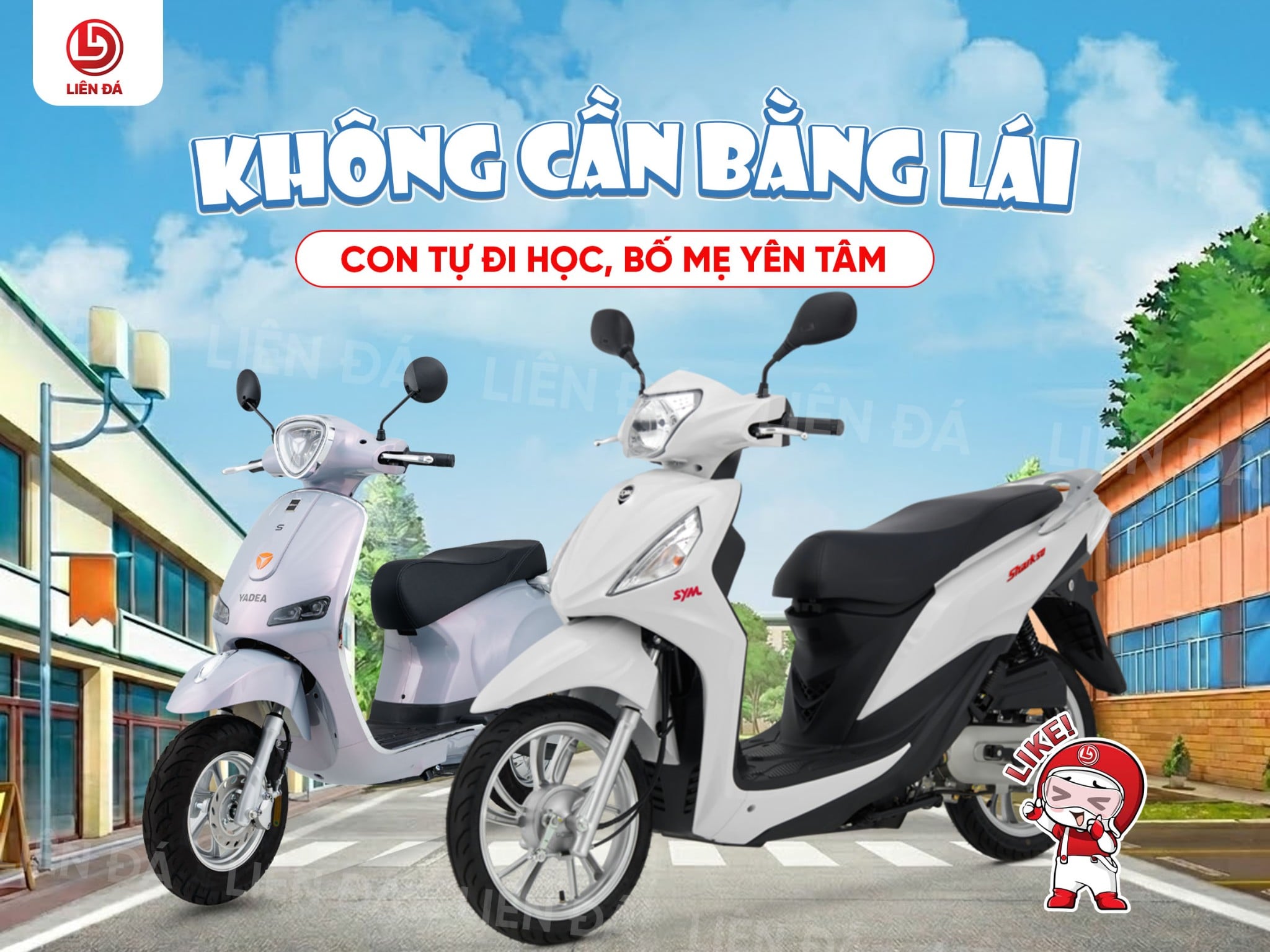 Không cần bằng lái – Con tự đi học, bố mẹ yên tâm