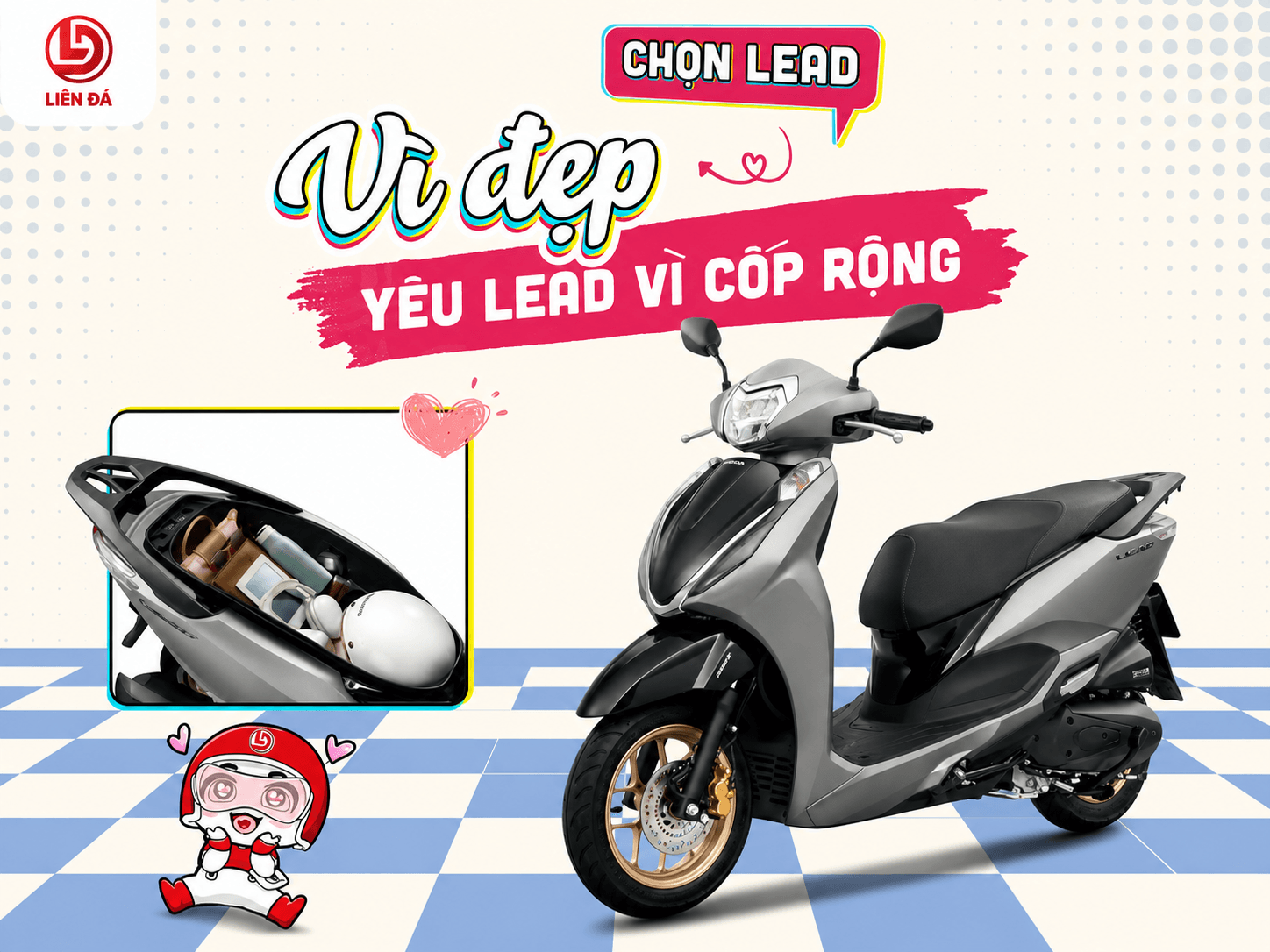 Chọn LEAD Vì Đẹp Yêu LEAD Vì Cốp Rộng Cùng Head Liên Đá