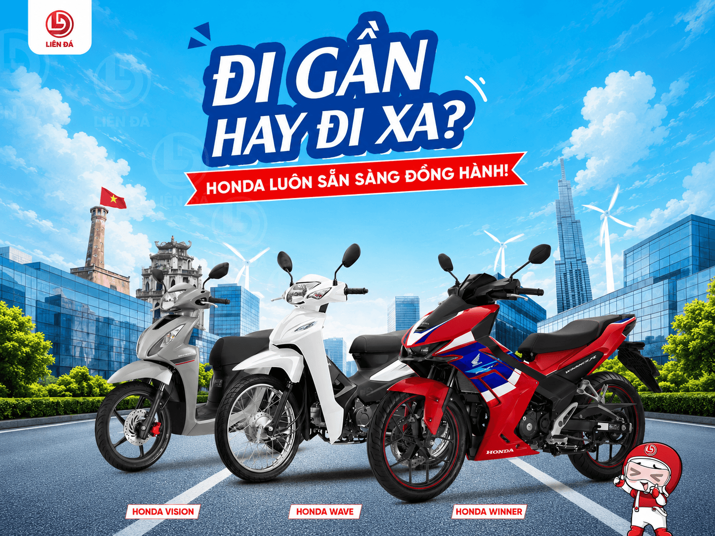 Honda Liên Đá Đồng Hành Mọi Hành Trình Gần Và Xa