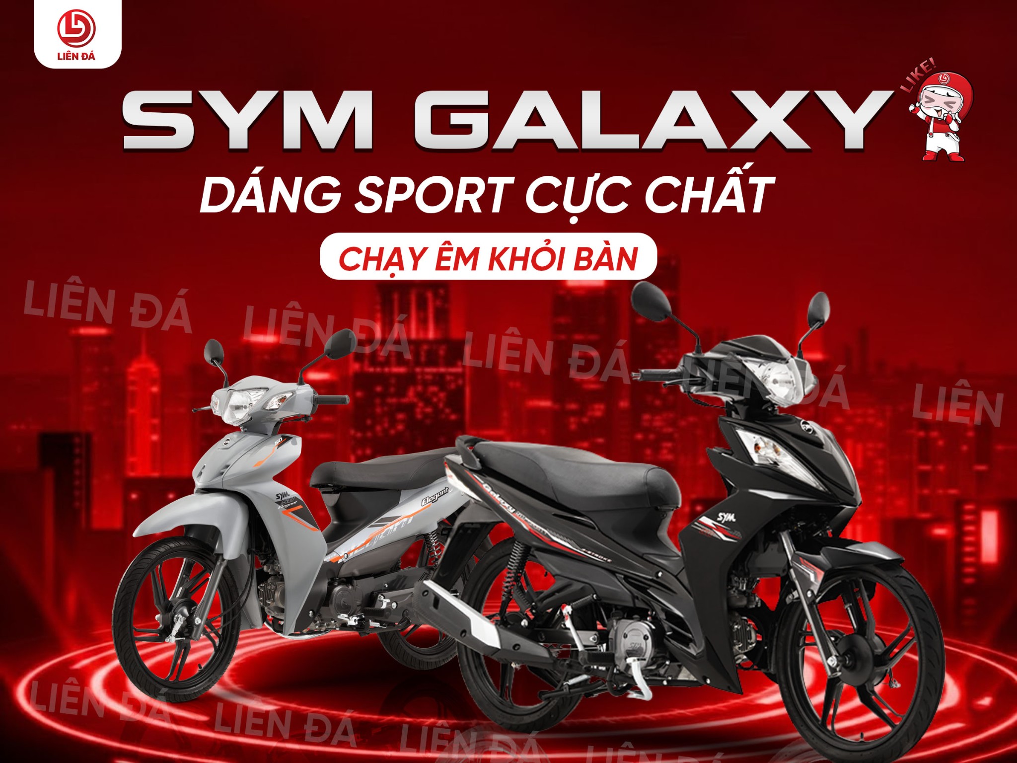 SYM GALAXY! DÁNG SPORT CỰC CHẤT, CHẠY ÊM KHỎI BÀN!