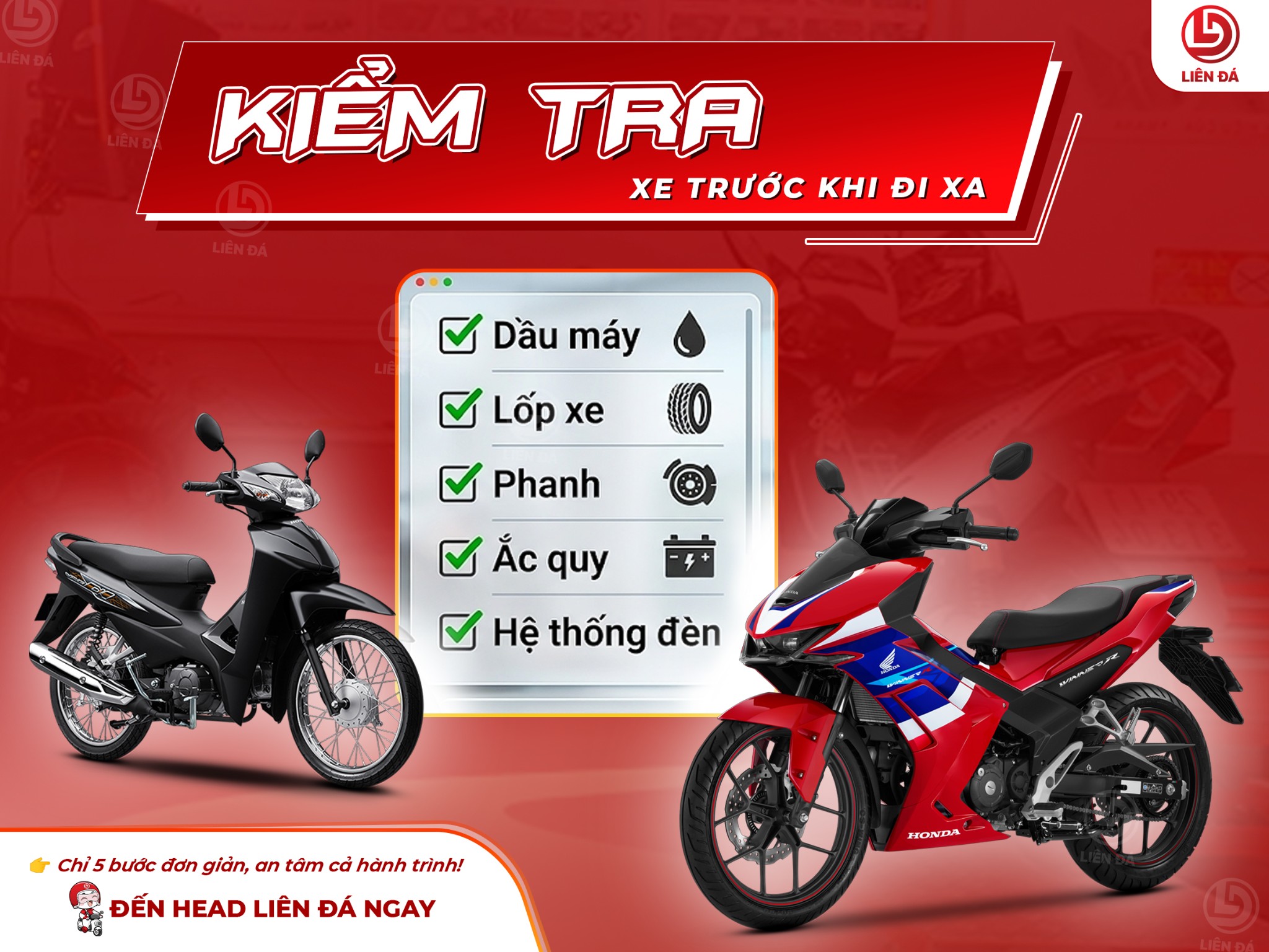 Kiểm Tra Xe Trước Khi Đi Xa – 5 Bộ Phận Quan Trọng Đảm Bảo An Toàn