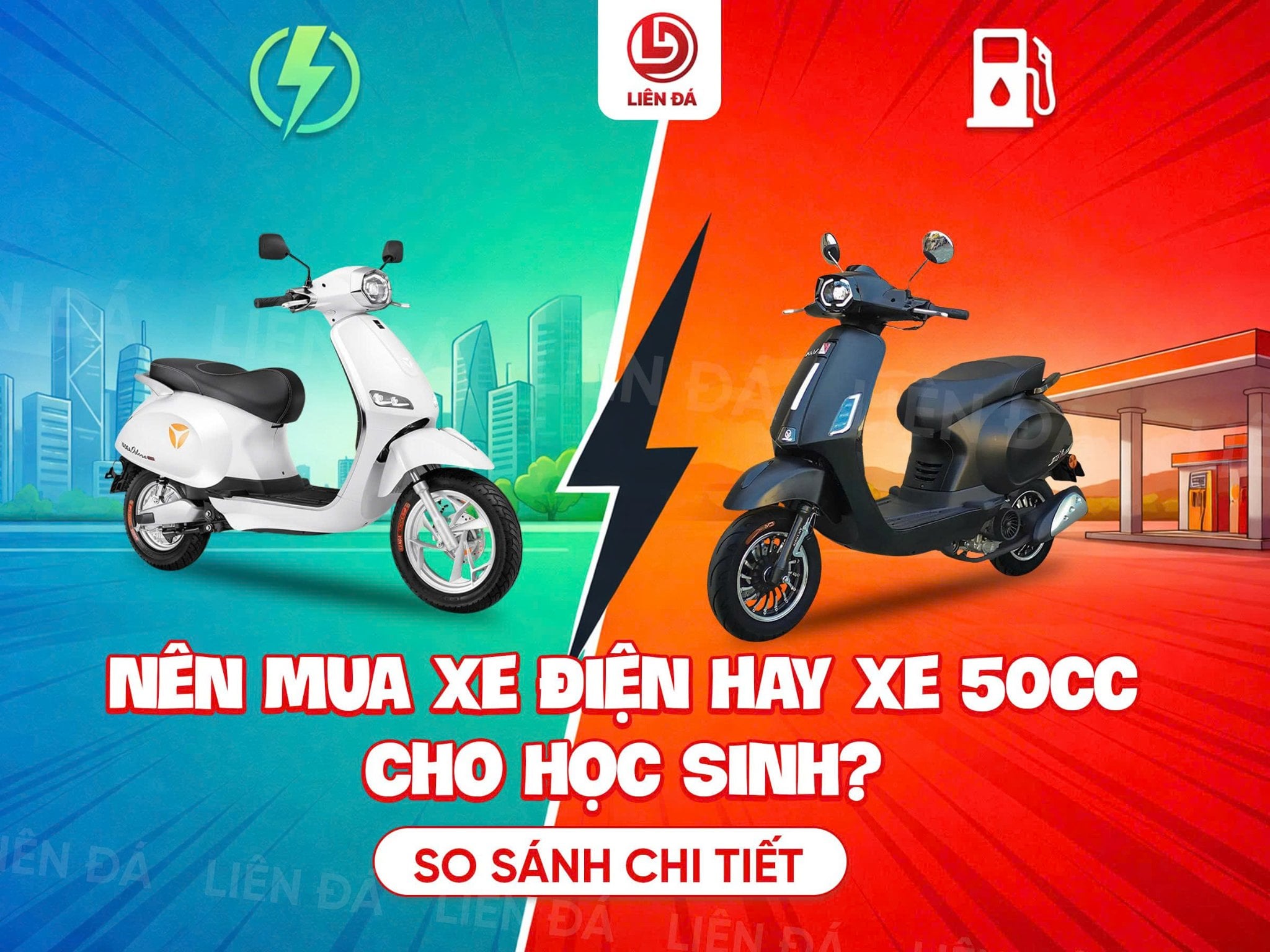 Nên Mua Xe Điện Hay Xe 50cc Cho Học Sinh? So Sánh Chi Tiết