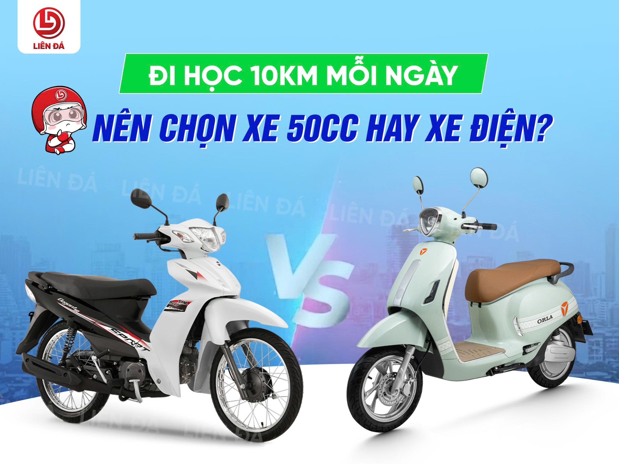Đi học 10km Mỗi Ngày: Nên Chọn Xe Điện Hay Xe 50cc?