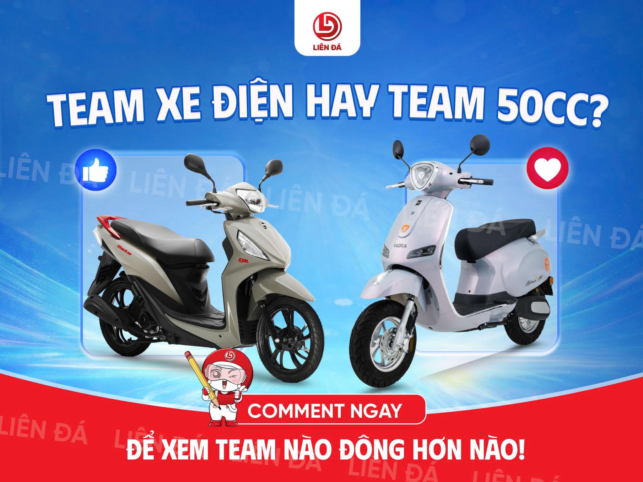 BẠN LÀ TEAM XE ĐIỆN HAY TEAM 50CC?