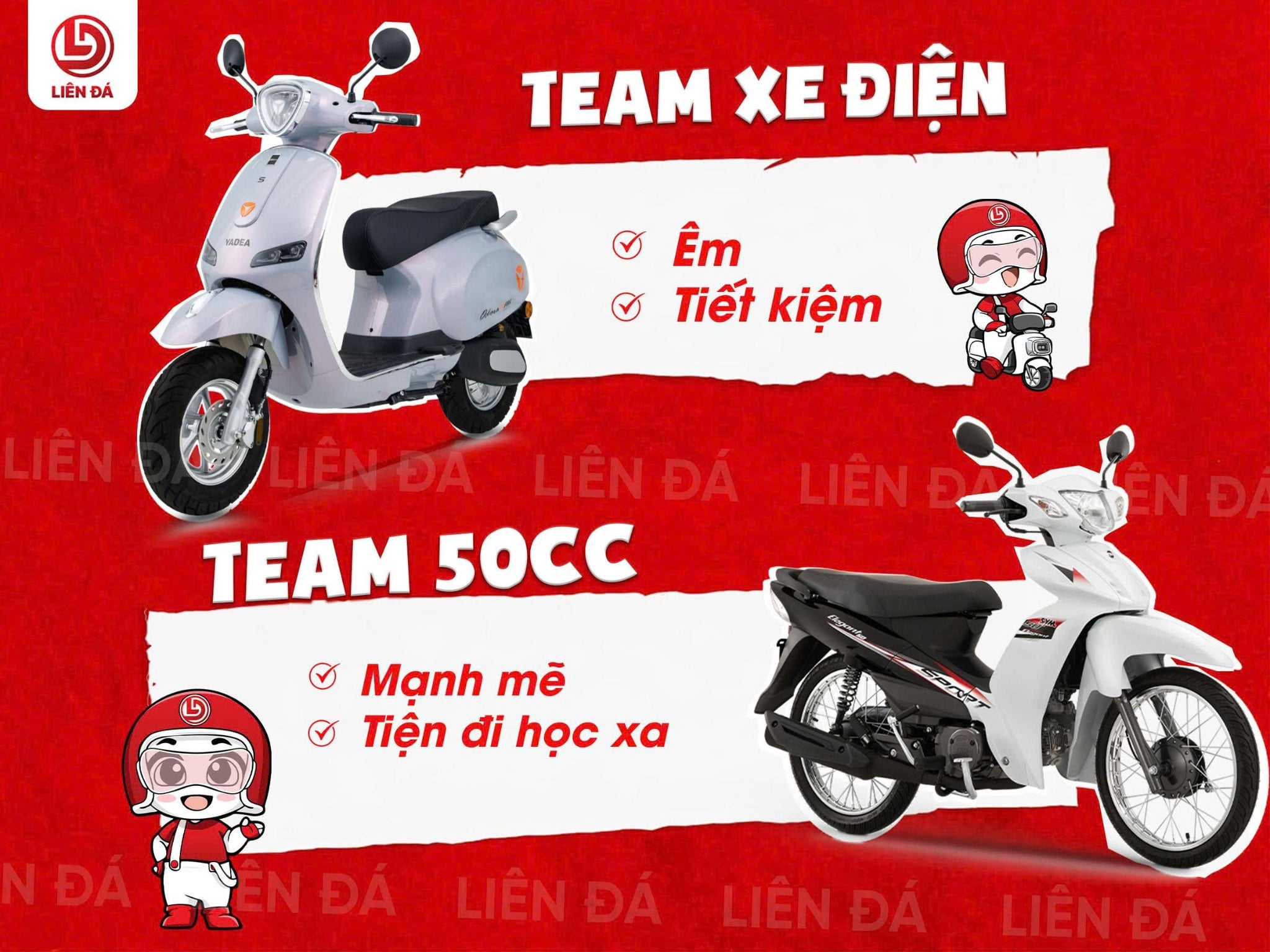 TEAM XE ĐIỆN HAY TEAM 50CC, BẠN CHỌN TEAM NÀO?