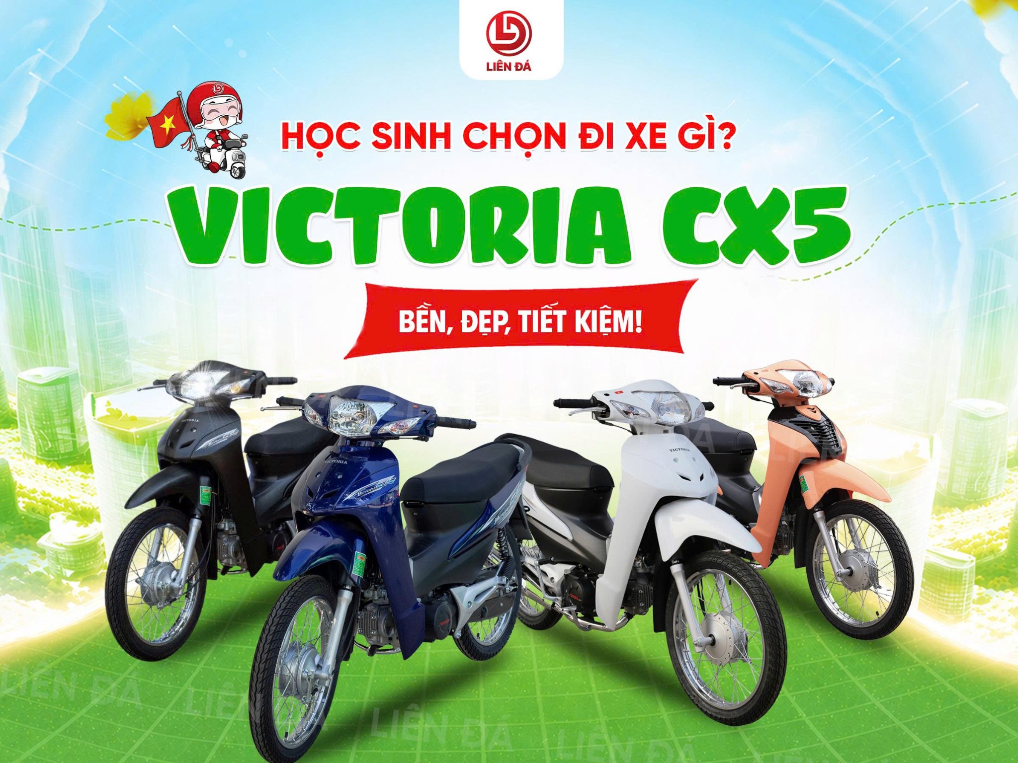 HỌC SINH NÊN CHỌN XE GÌ? VICTORIA CX5 BỀN, ĐẸP, TIẾT KIỆM CHO MỌI HÀNH TRÌNH