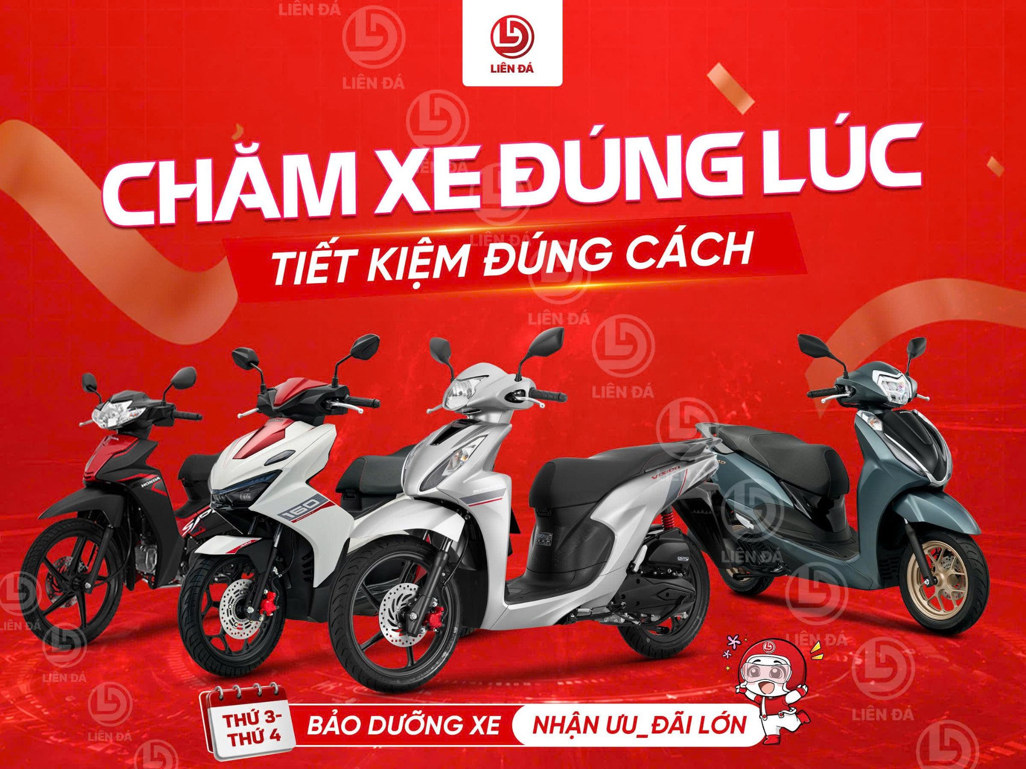 CHĂM XE ĐÚNG LÚC, TIẾT KIỆM ĐÚNG CÁCH – ƯU ĐÃI LỚN THỨ 3 & THỨ 4 TẠI HEAD LIÊN ĐÁ