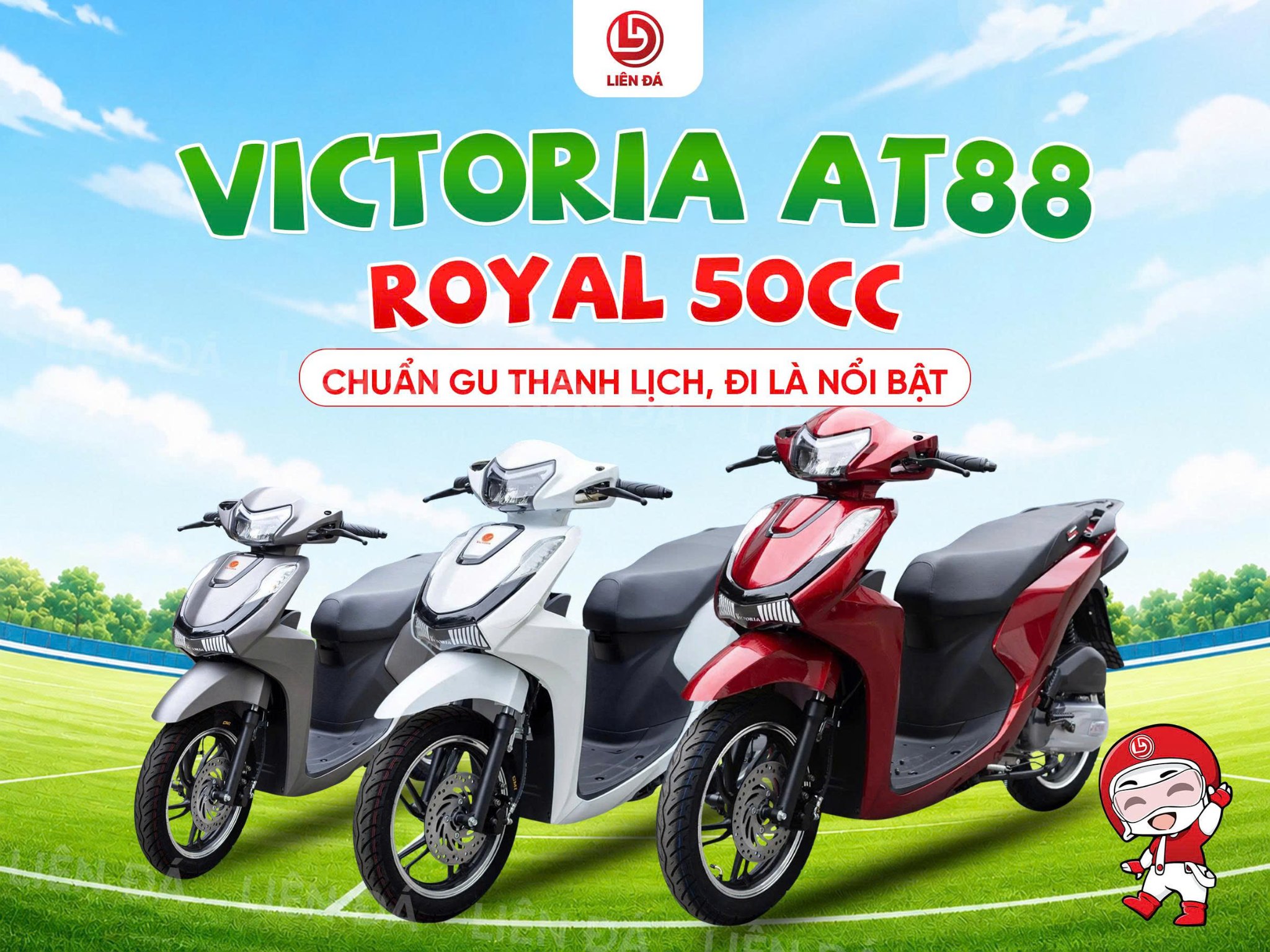 VICTORIA AT88 ROYAL 50CC – CHUẨN GU THANH LỊCH, ĐI LÀ NỔI BẬT