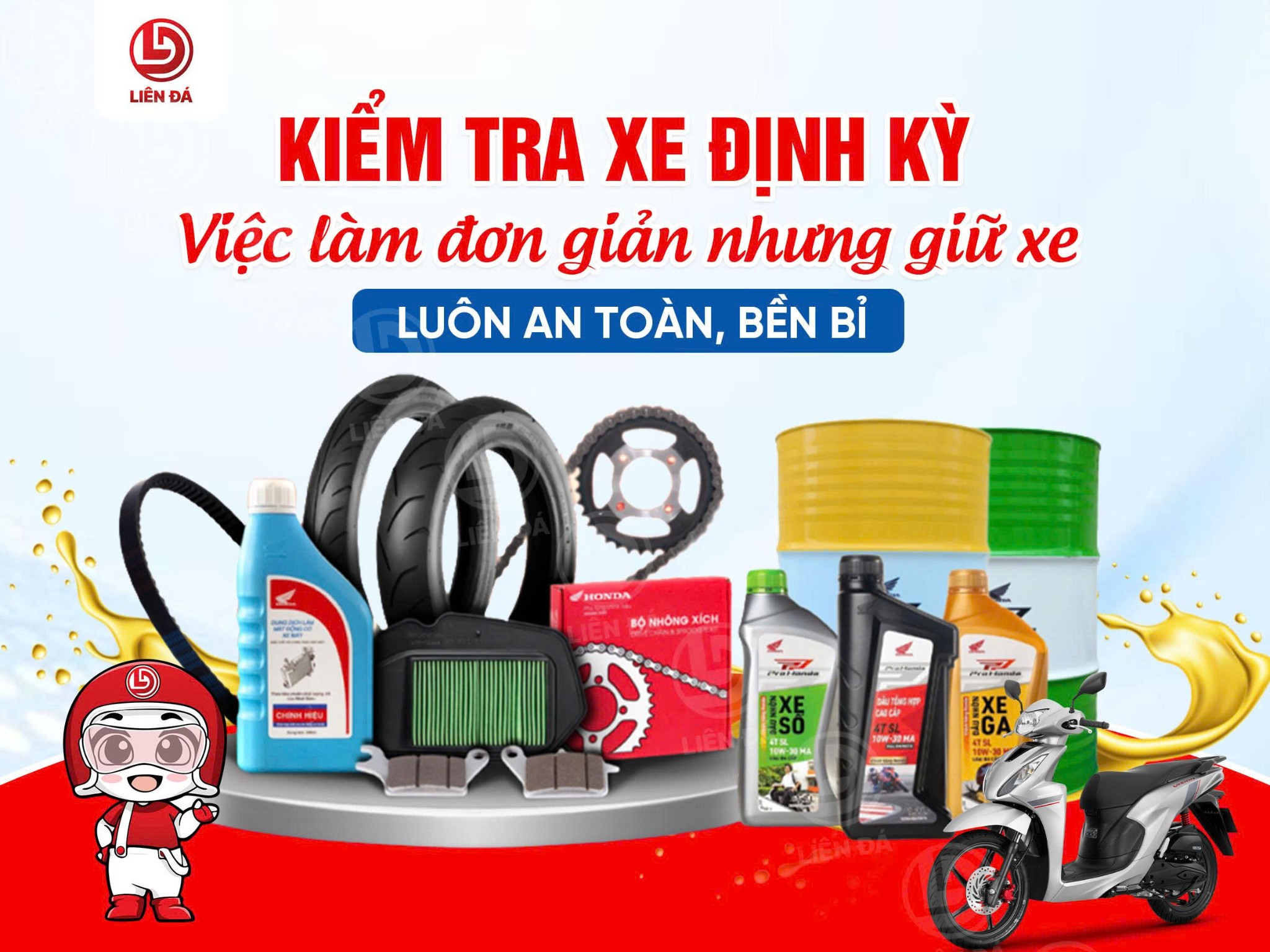 KIỂM TRA XE ĐỊNH KỲ - VIỆC LÀM ĐƠN GIẢN NHƯNG GIỮ XE LUÔN AN TOÀN, BỀN BỈ!