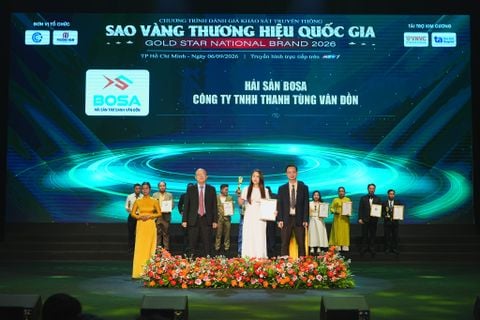 Hải Sản BOSA Vinh Dự Đạt Giải Thưởng “Top Sao Vàng Thương Hiệu Quốc Gia 2026