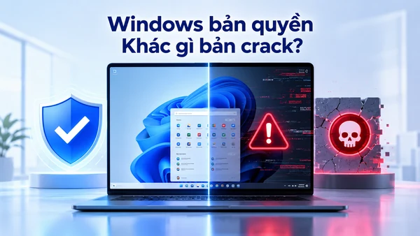 Windows bản quyền: OEM, Retail và khác gì bản crack