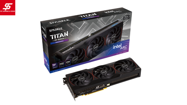 VGA SPARKLE Arc B580 TITAN Nox OC 12GB GDDR6